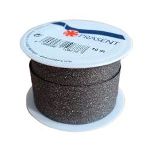 Hovedbilde Gaveb&aring;nd 10mm x 10m sort glitter