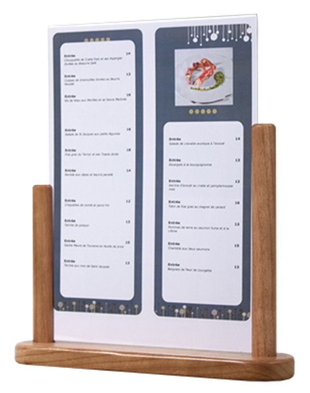 Menyholder teak A4