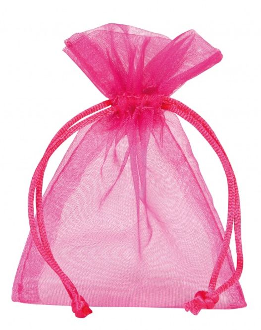 Hovedbilde Organza poser  rosa 12x17cm 10 stk. 