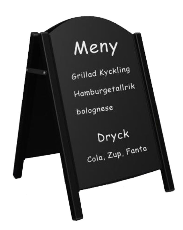 Gatebukk 50x70cm sort