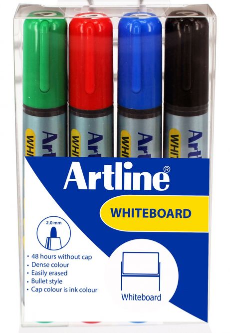 Hovedbilde Whiteboardpenn 4 stk. sett Artline