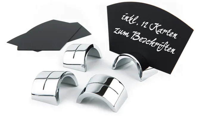 Hovedbilde Skiltholder 6 stk. med 12 stk. skriveskilt