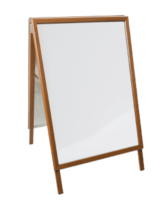 A-bukk aluminium 50x70 cm treimitasjon