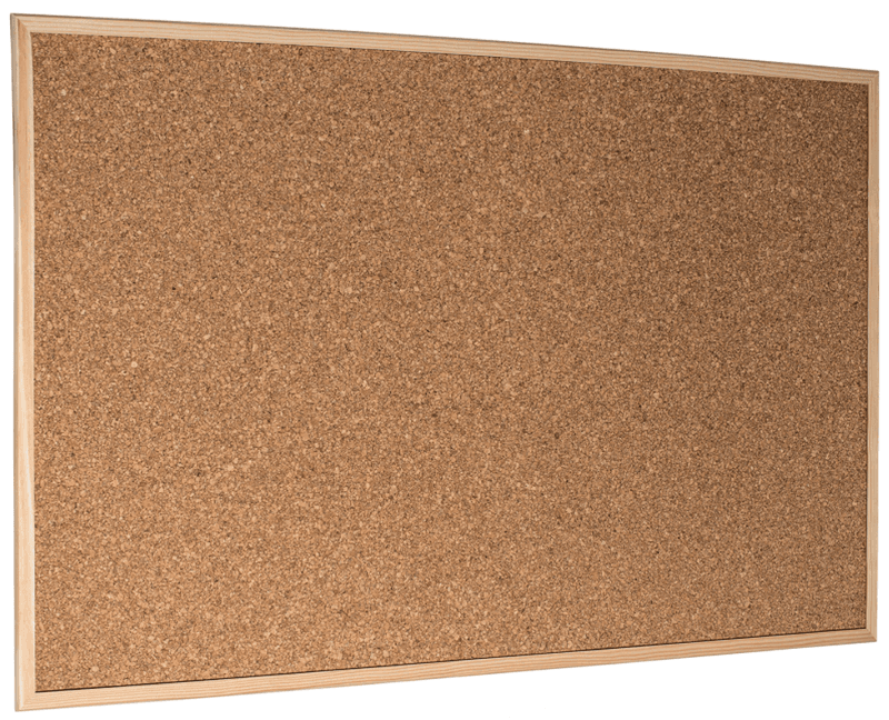 Korktavle 90x60 cm treramme Øko modell Esselte