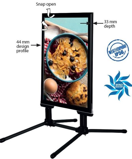 Hovedbilde WindPro 70x100cm svart