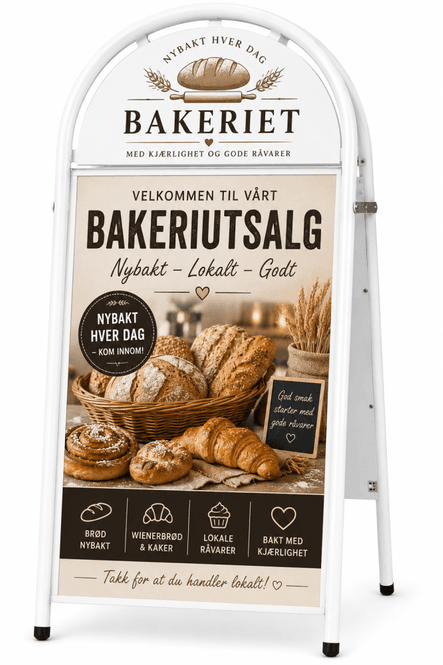Hovedbilde Gatebukk Expo Gotik  70x100 hvit