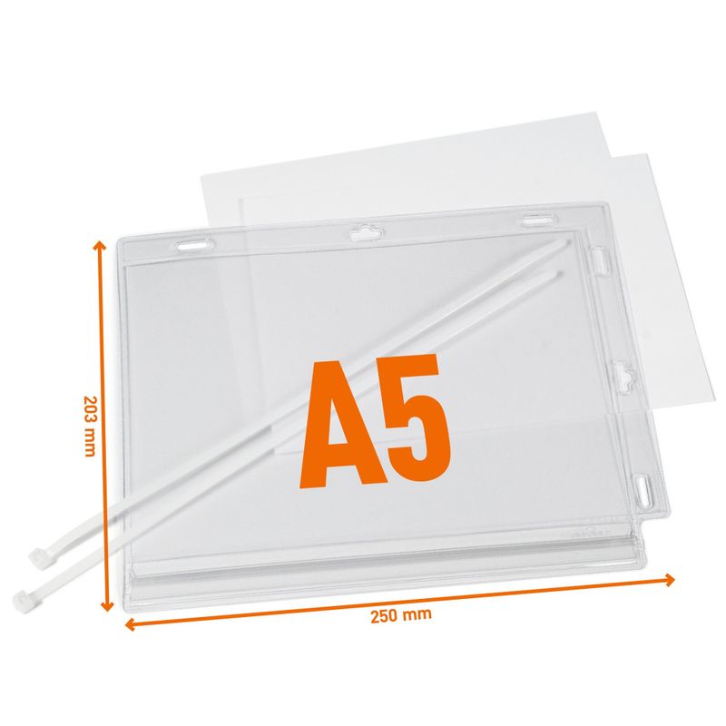 Vanntett infolomme A5 5 stk. med strips