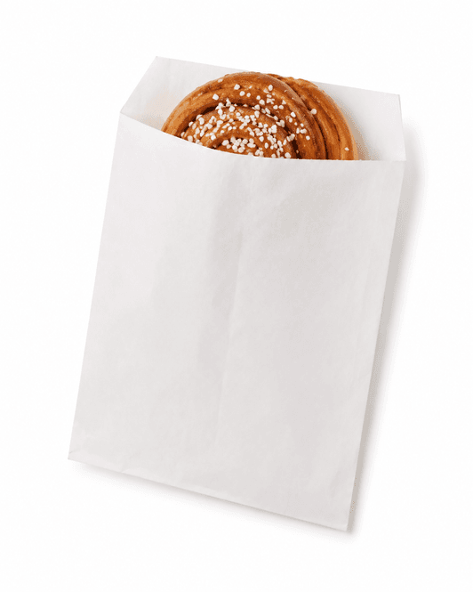 Hovedbilde Papirpose hvit 1/4 kilo 14x18cm 1500 stk.
