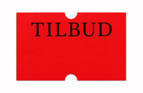 Motex etikett Tilbud 21x12mm