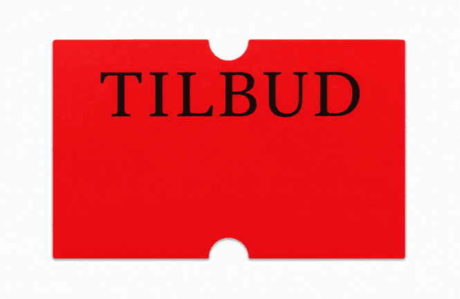 Hovedbilde Motex etikett Tilbud 21x12mm