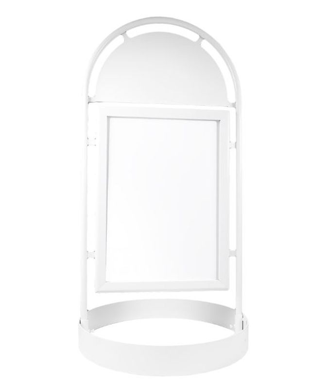 Gatebukk Gotik Circle 50x70cm hvit