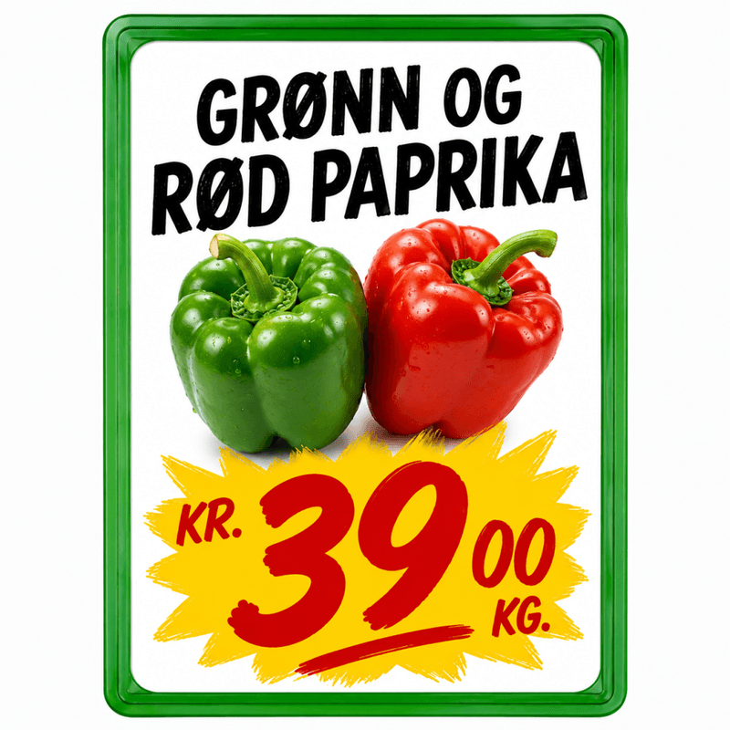 Plakatramme A3 grønn