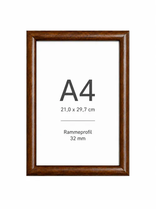 Hovedbilde Ramme A4 32mm wooden finish