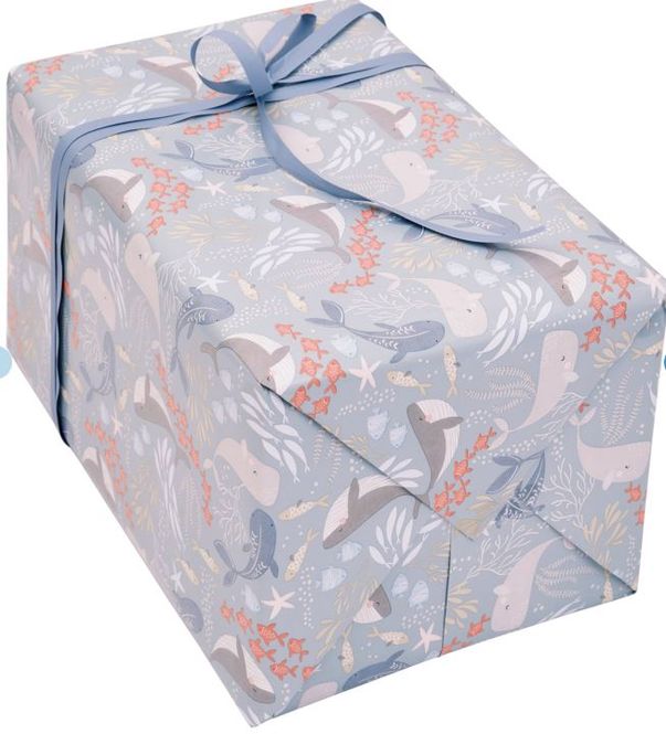 Hovedbilde Gavepapir Sealife 57cm x 150m