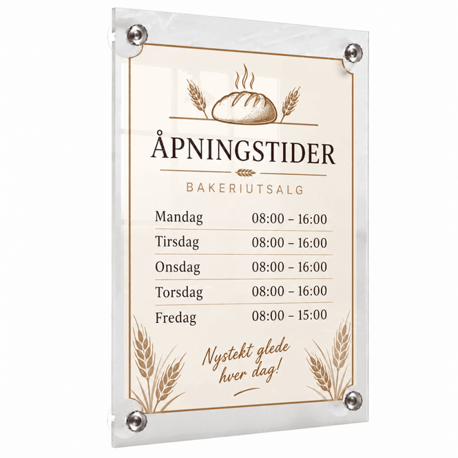 Hovedbilde Infoholder akryl A4 med sugekopper  