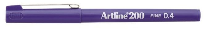 Hovedbilde Tusj 0.4mm fine blå Artline 200 12 stk.