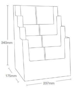 Brosjyreholder 4 x A4