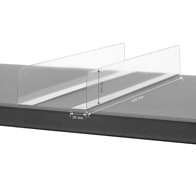 Hovedbilde Hylledeler med selvklebende fot – 450 mm 10 ...
