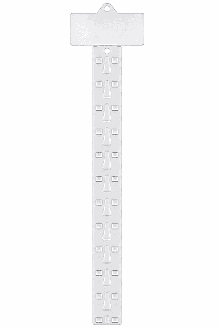 Hovedbilde Vareoppheng 12 kroker 60 cm med header 20 stk.