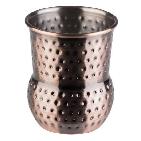 Shotglass kobber antikk 4 stk