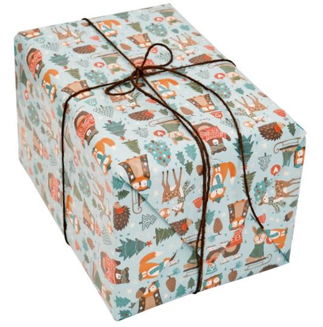 Hovedbilde Gavepapir Fox & Friends 38cm x 175m