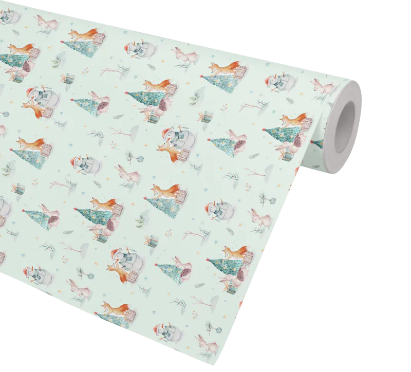 Gavepapir Foxmas 57cm x 154m 80g FSC