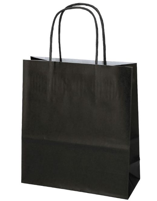 Hovedbilde Papirpose sort 19x8x21cm 25 stk.