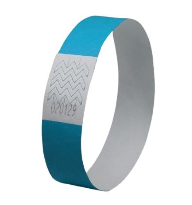 Festivalarmbånd blå Tyvek 500 stk.