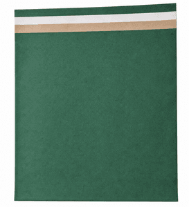 Gavepose grønn 27 × 26 × 10 cm med limklaff 100 stk