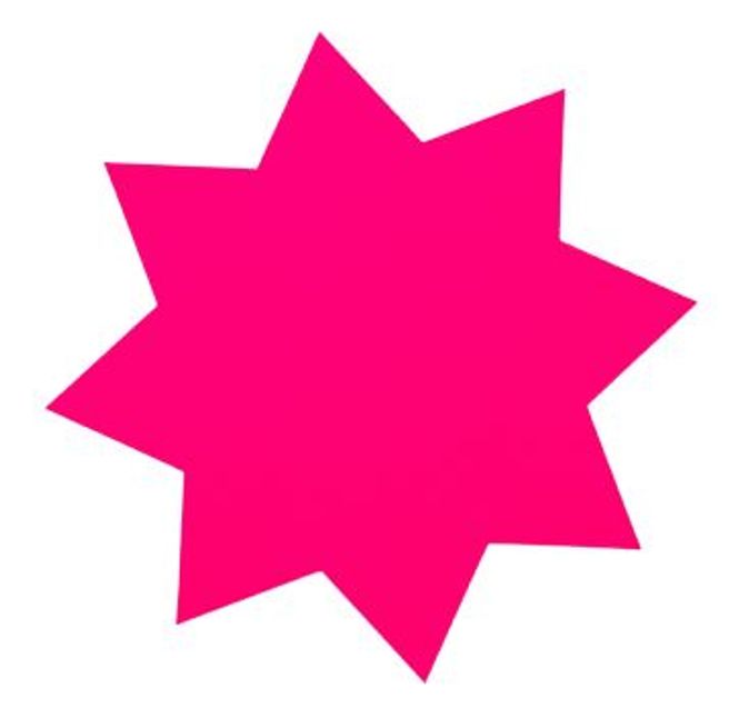 Hovedbilde Stjerne Ø35cm fl.rosa 25 stk. 