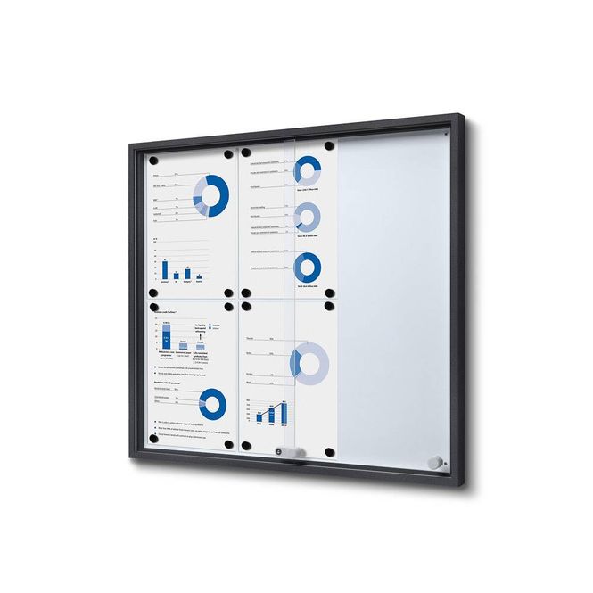 Hovedbilde Oppslagsskap magnetisk 6xA4 Antrasit 