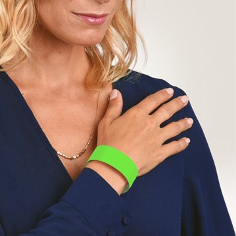Festivalarmbånd grønn Tyvek 500 stk.