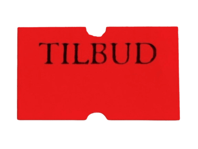 Hovedbilde Motex etikett Tilbud 21x12mm