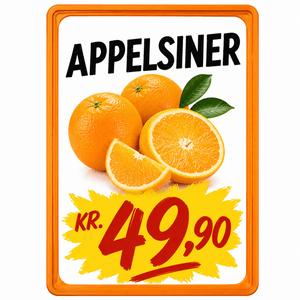 Plakatramme A4 orange