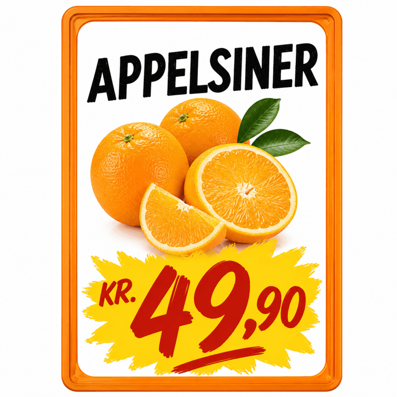 Plakatramme A4 orange
