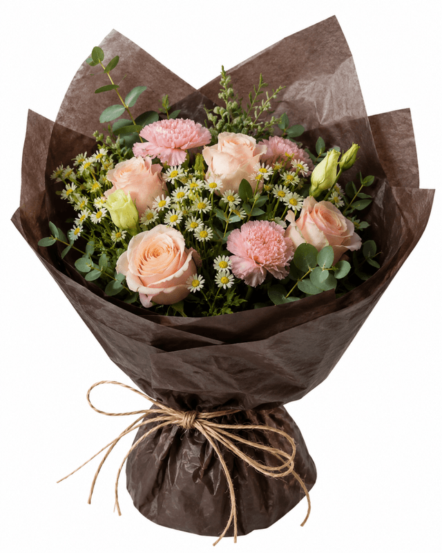 Silkepapir vokset brun 50x70cm 480 ark.